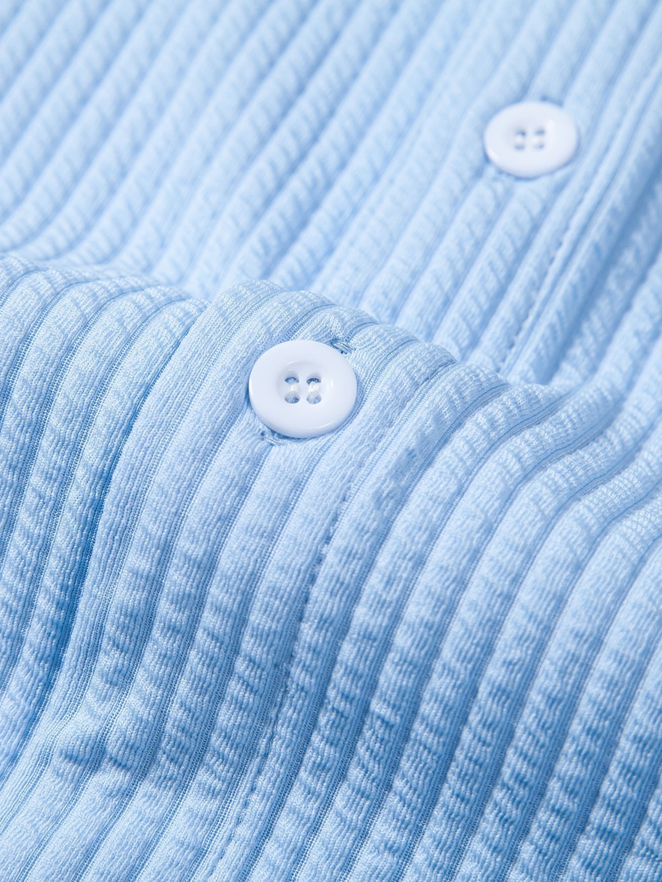 Derada | Geribbeld Stretch Overhemd met Lange Mouwen - Derada Fashion