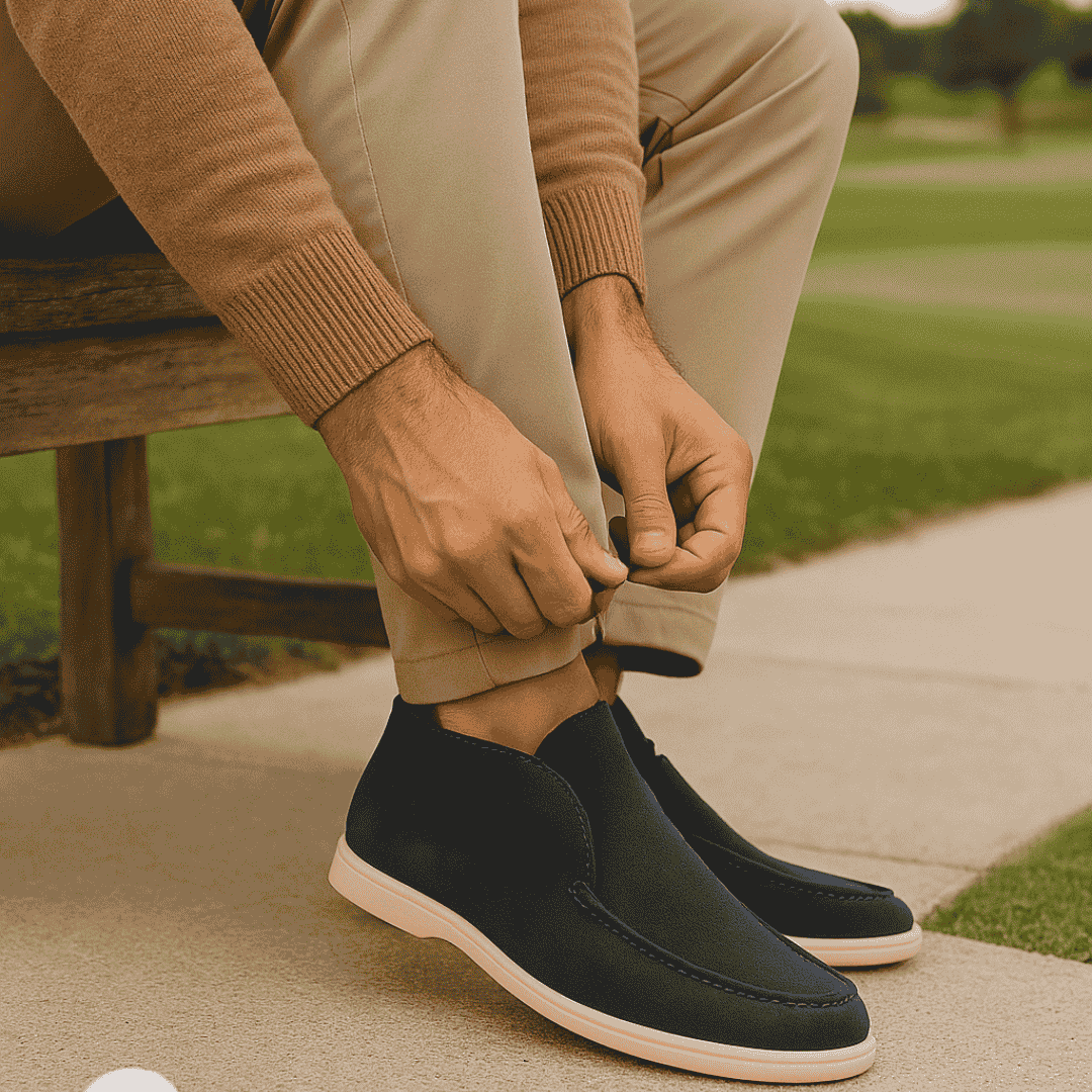 Derada | Hoge Suede Loafers - Derada Fashion