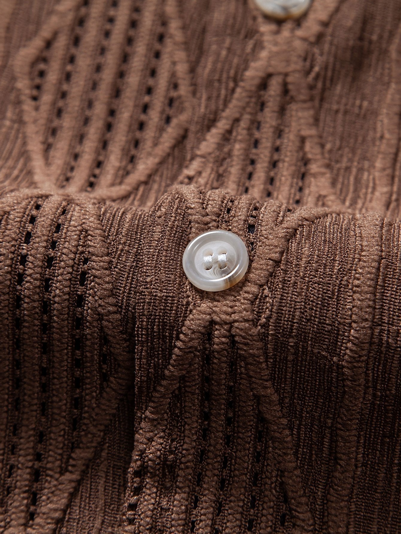 Derada | Jacquard Cubaans Patroon Shirt - Derada Fashion