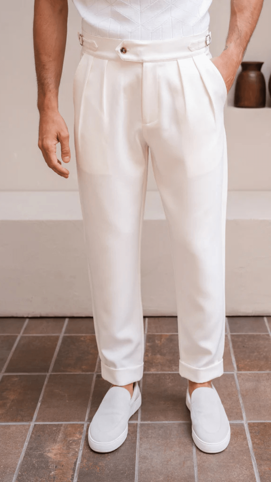 Oxford Geplooide Broek - Derada