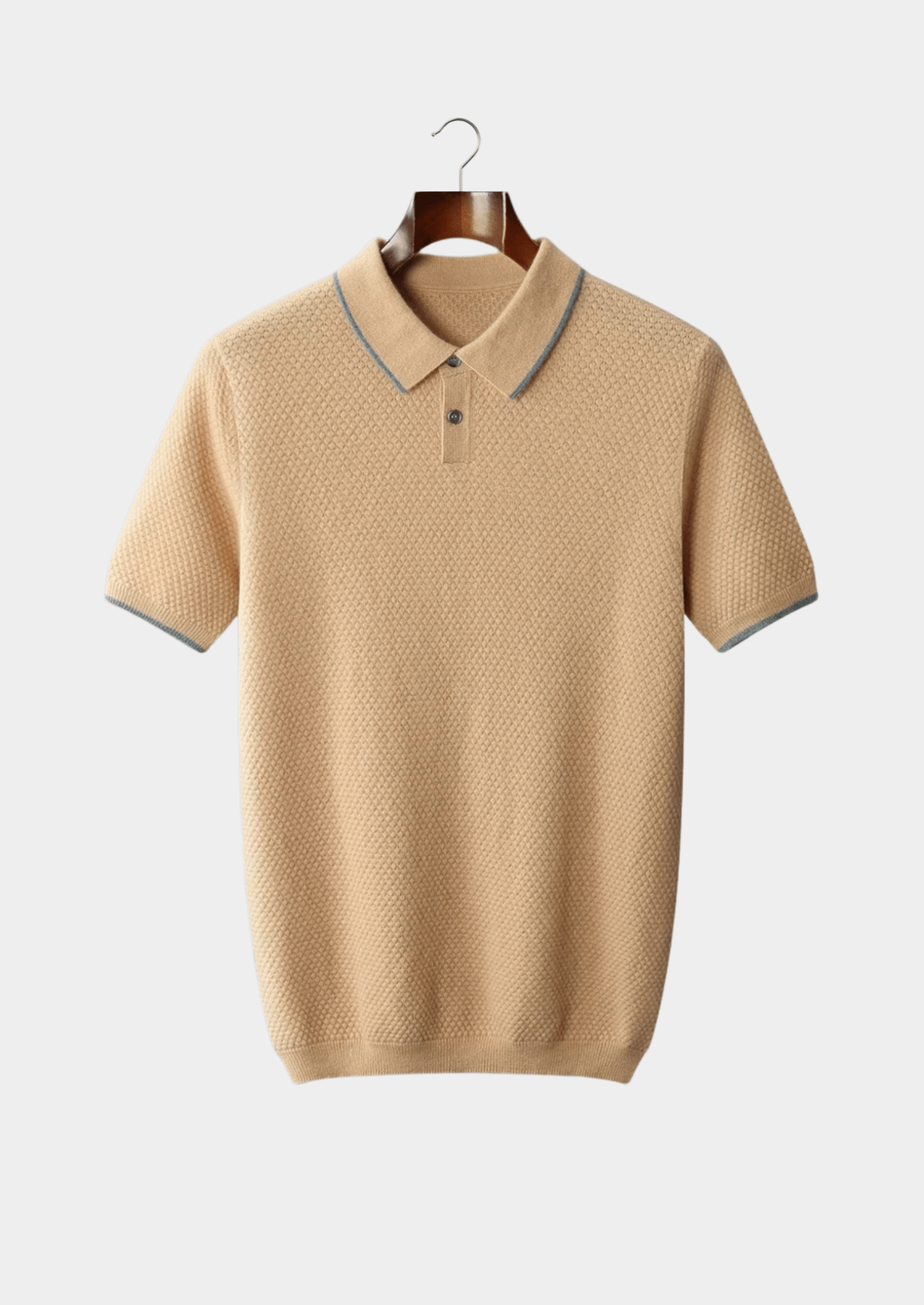 PREMIUM CASHMERE TWO - TONE POLO - Derada