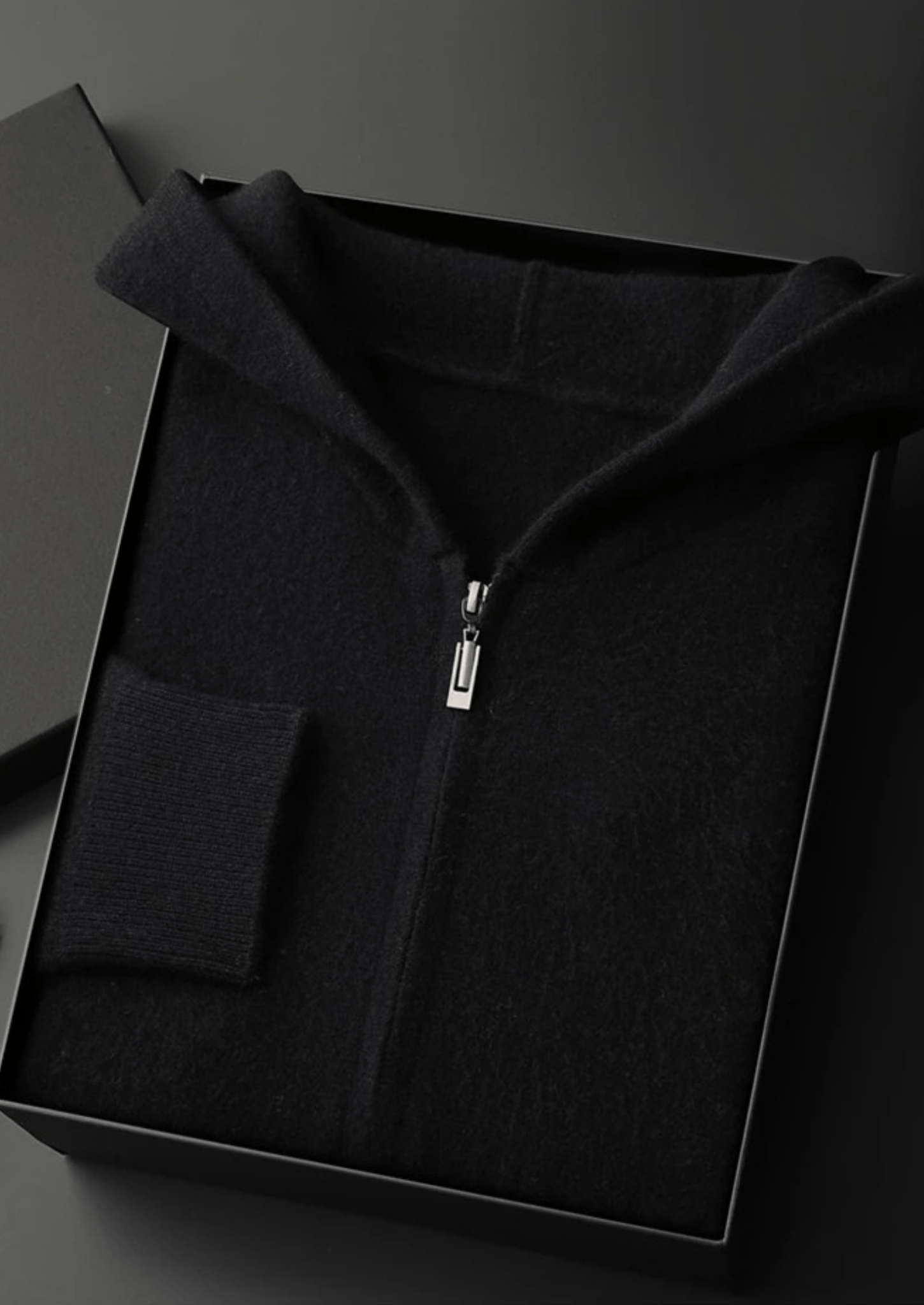 PREMIUM CASHMERE ZIPPER HOODIE - Derada