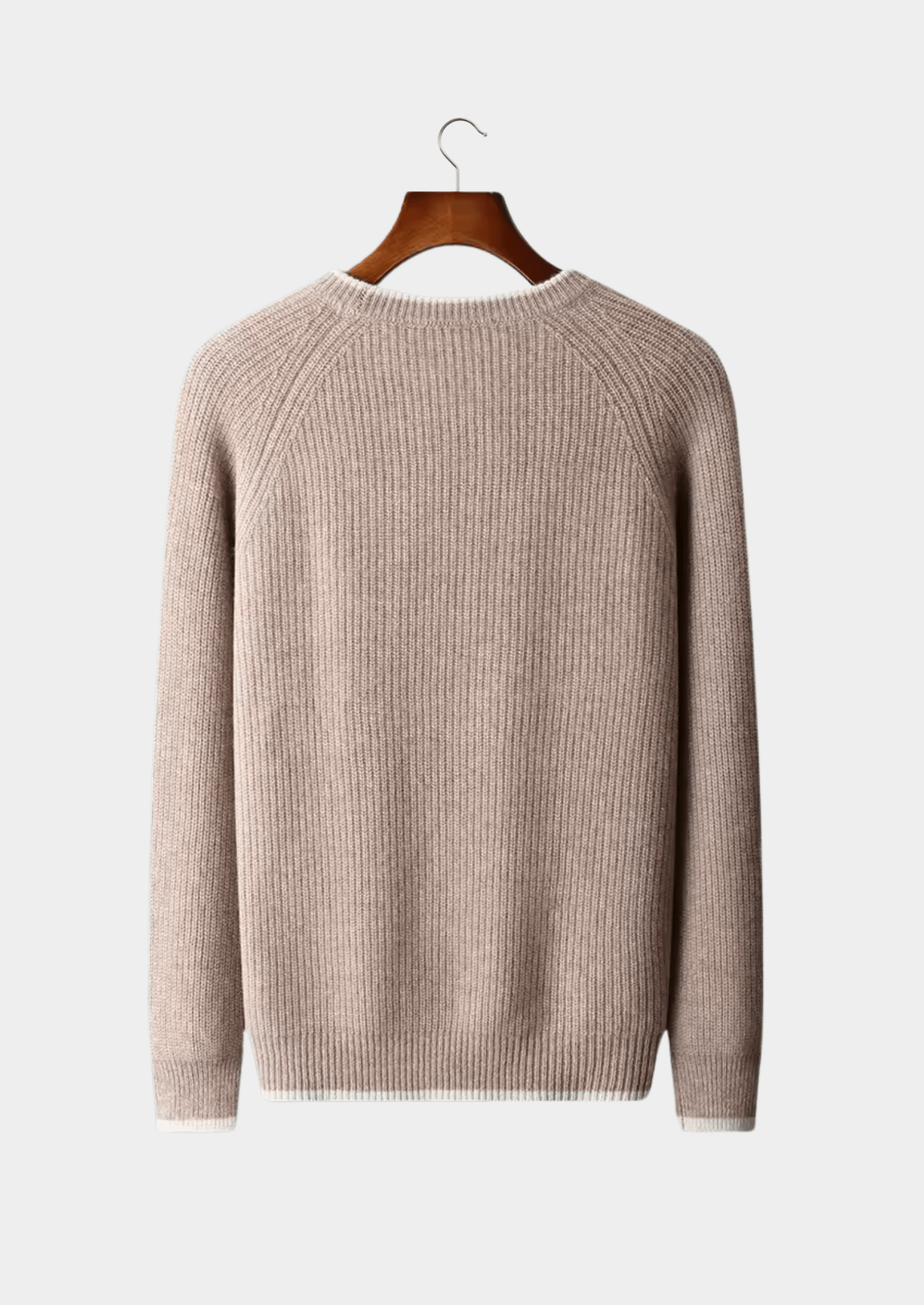 PURE EXTRA - FINE MERINO WOOL TWO TONE CREWNECK - Derada