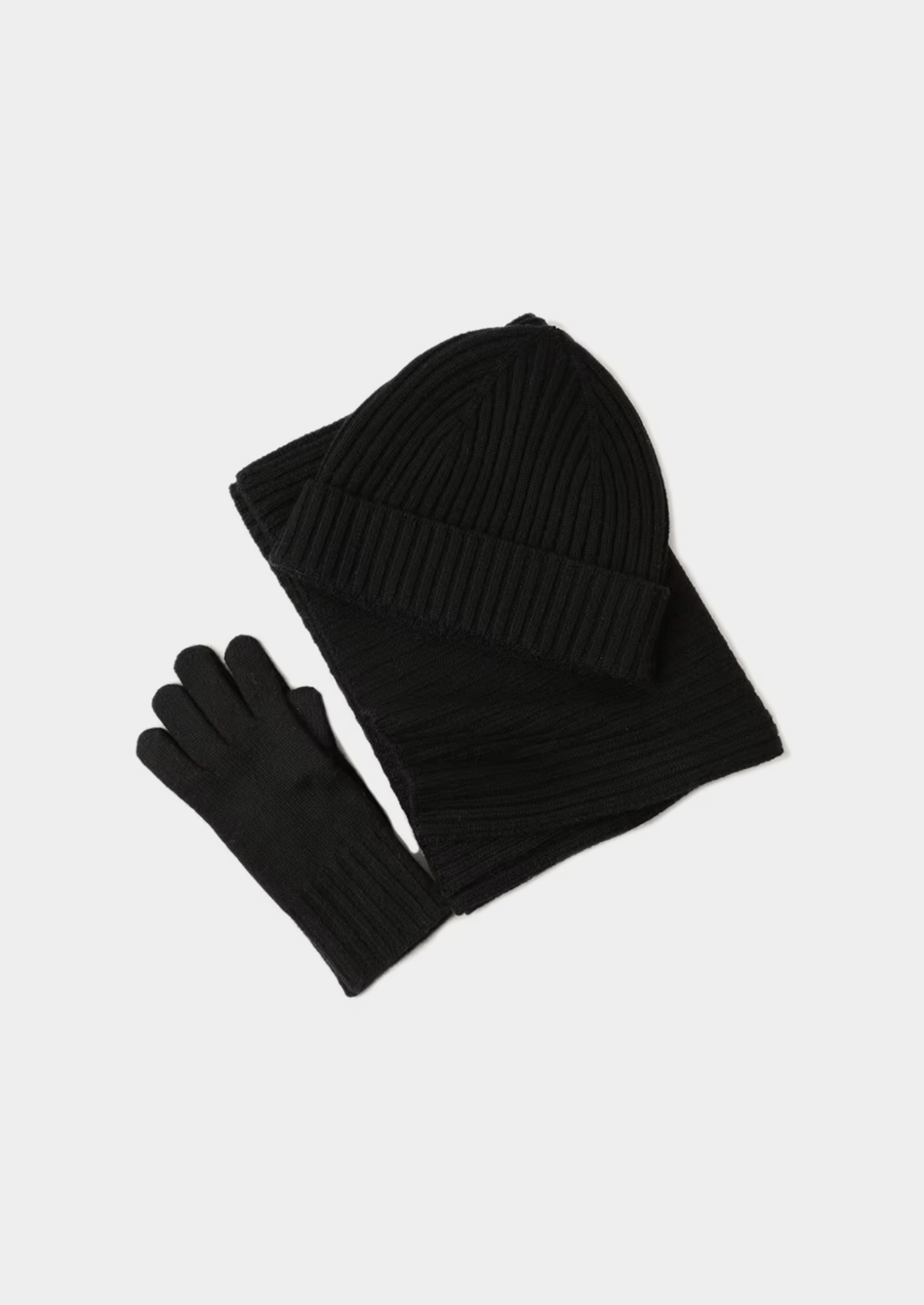 PURE EXTRA - FINE MERINO WOOL WINTERTIME ESSENTIALS - BLACK - Derada