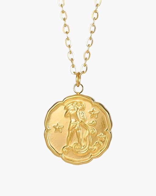 Zodiac Sign Necklace - Gold - Derada