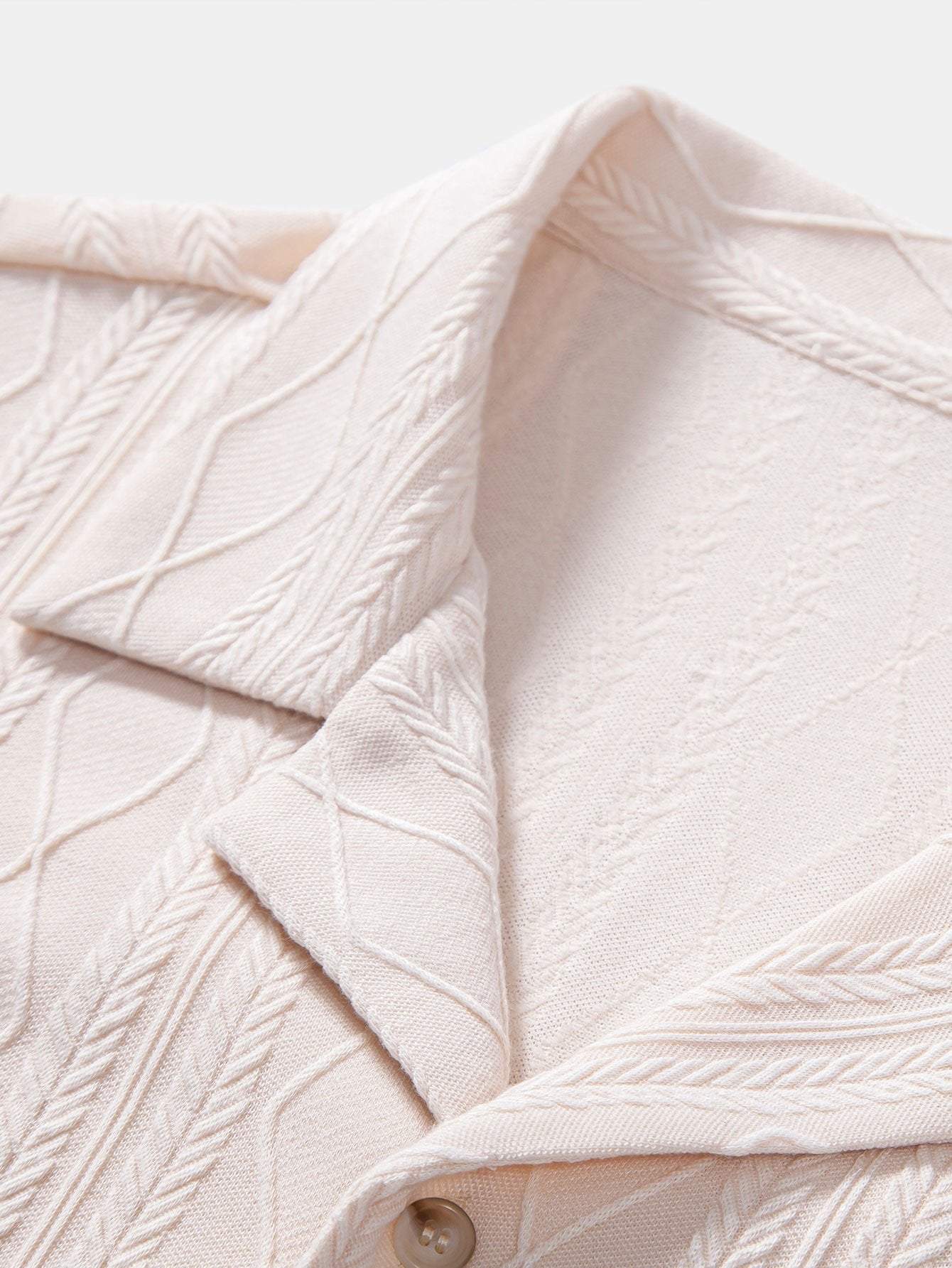 Derada | Rhombus Jacquard Cuban Shirt - Derada Fashion