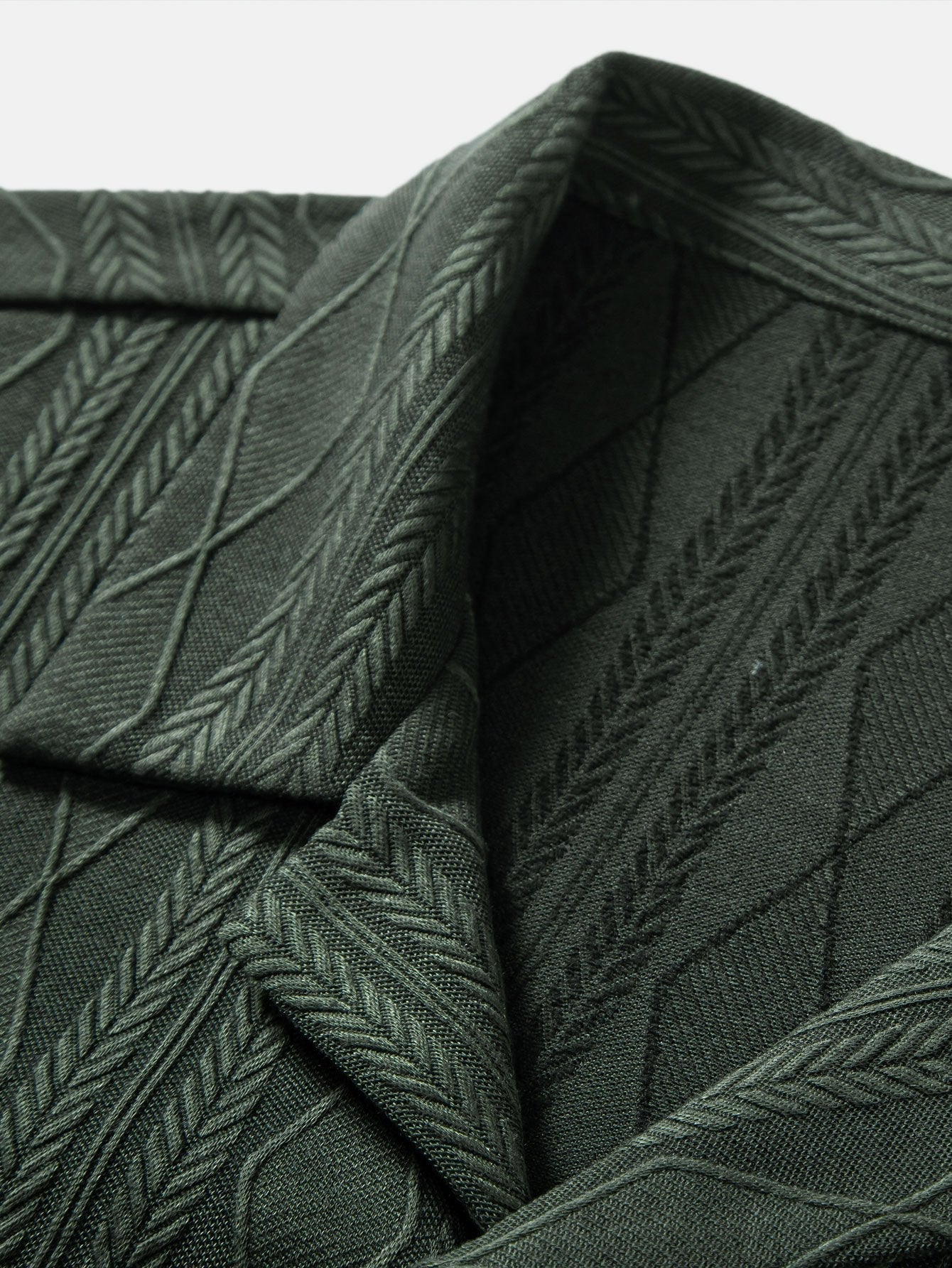 Derada | Rhombus Jacquard Cuban Shirt - Derada Fashion