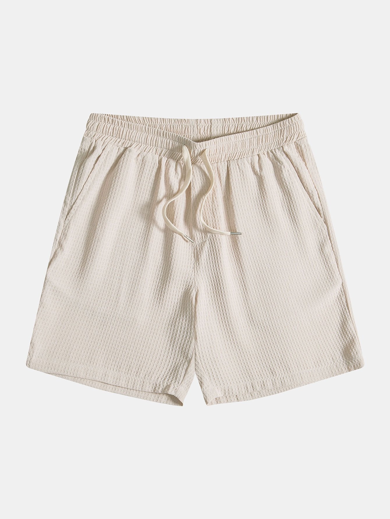 Derada | Wafelstructuur Drawstring Shorts - Derada Fashion