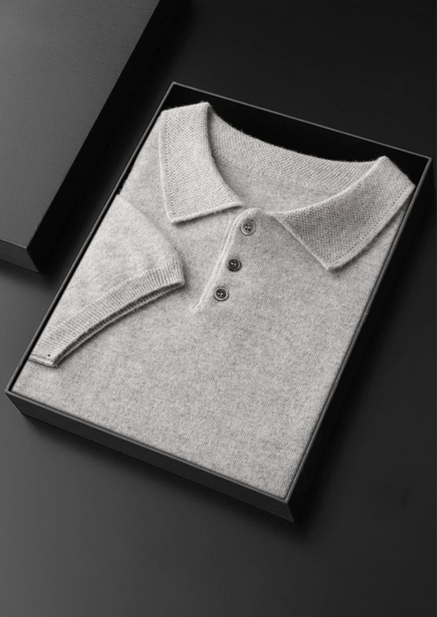 PREMIUM CASHMERE CLASSIC POLO SHIRT - Derada
