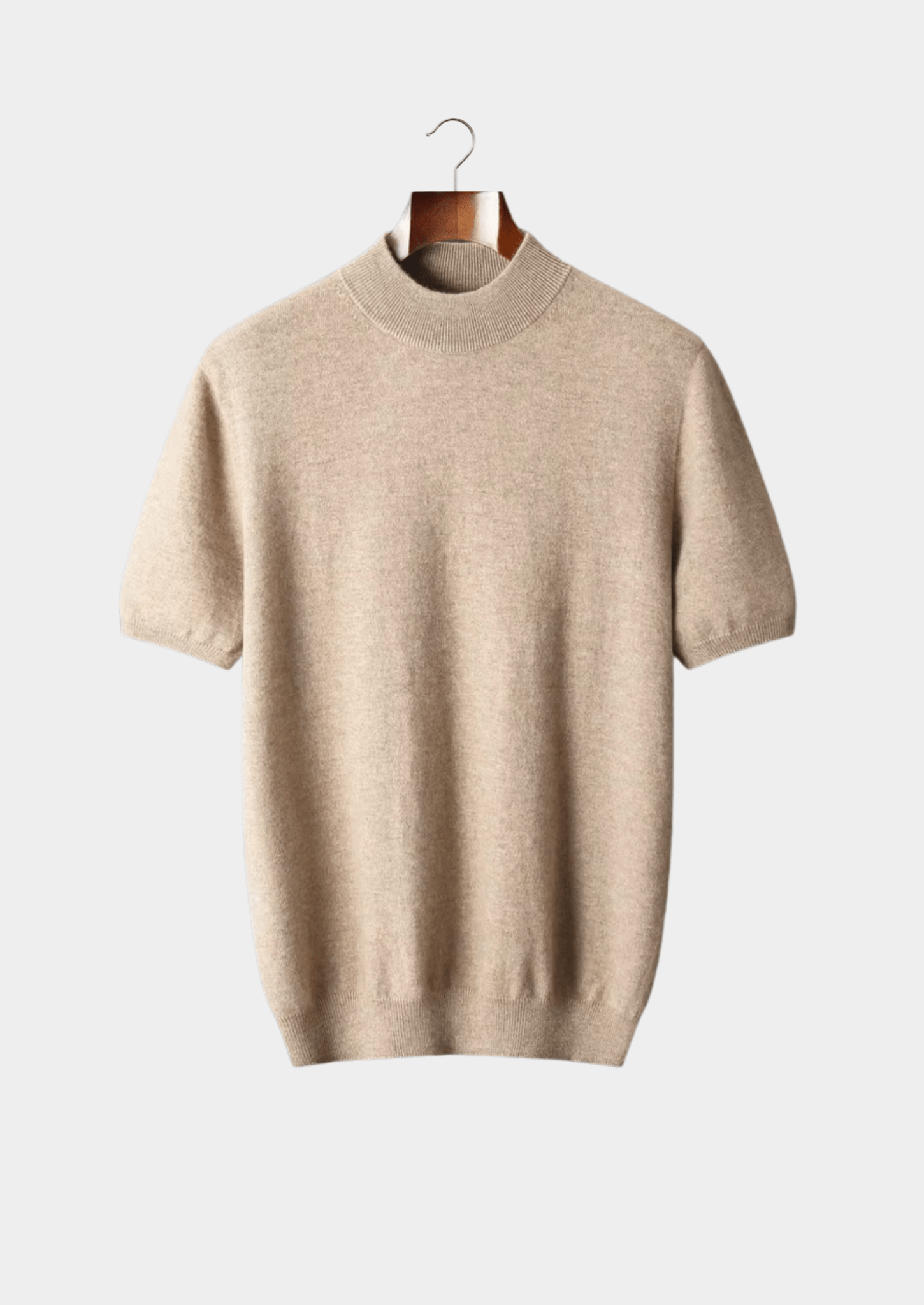 PREMIUM CASHMERE MOCK NECK T - SHIRT - Derada