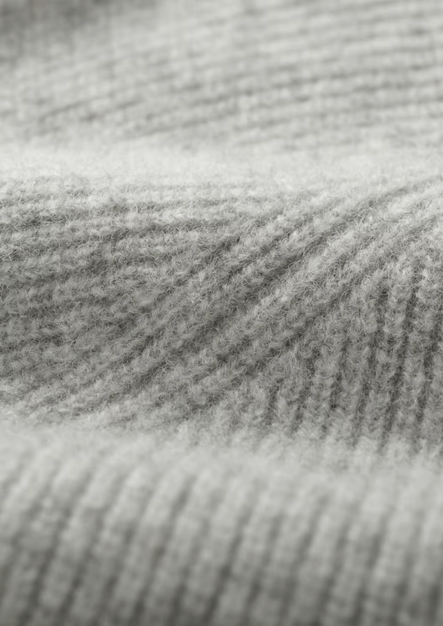 PURE EXTRA - FINE MERINO WOOL RIBBED ZIP HOODIE - Derada