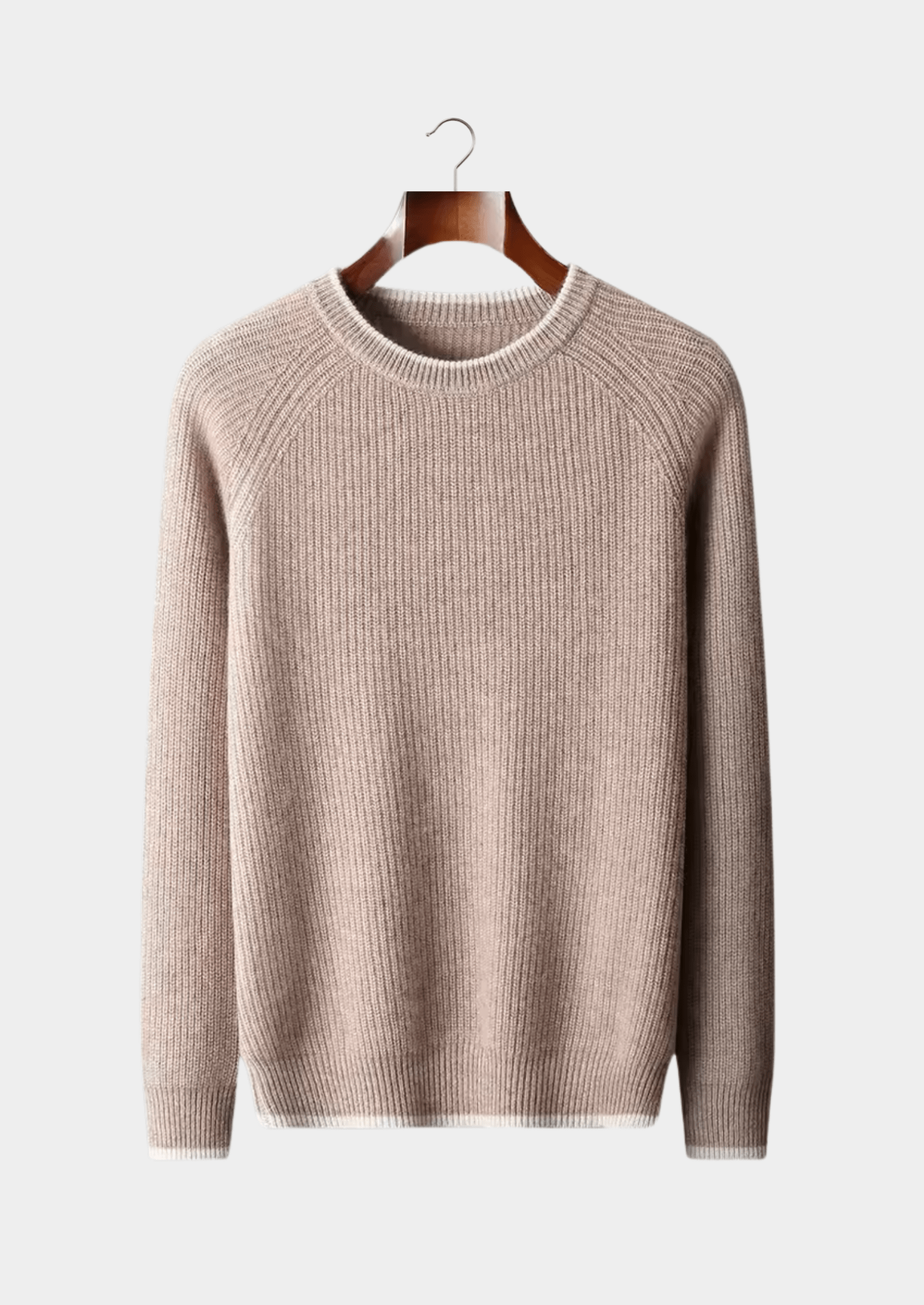 PURE EXTRA - FINE MERINO WOOL TWO TONE CREWNECK - Derada